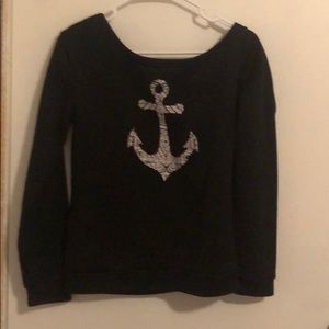 Off the shoulder sweatshirt